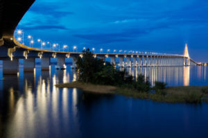 Rio Negro Bridge at Night