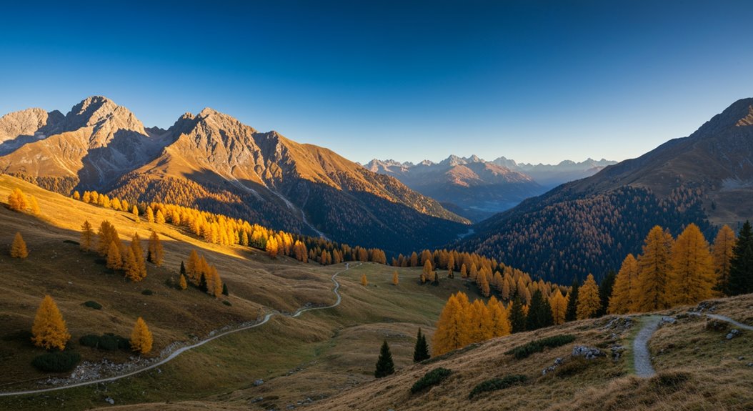 österreichische herbstliche alpenfarben