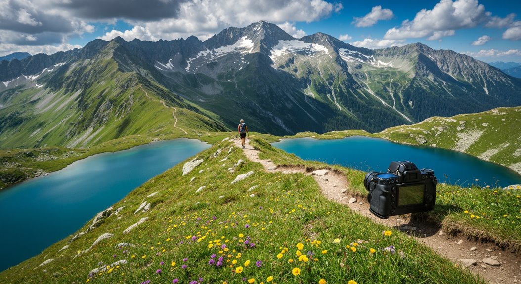 atemberaubende alpine Sommerträgheit