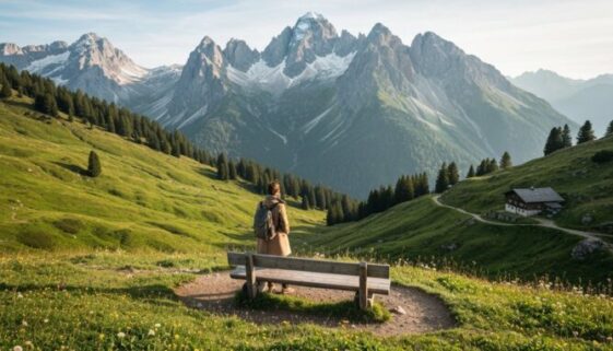 langsames Reisen in den Alpen