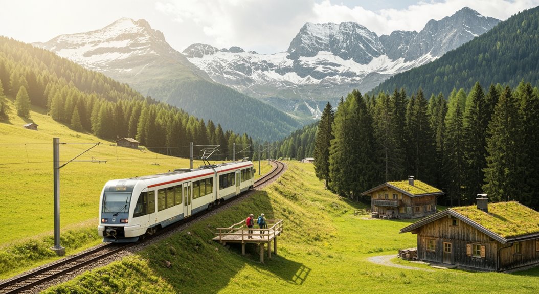 nachhaltiges landschaftlich reizvolles Zugreisen
